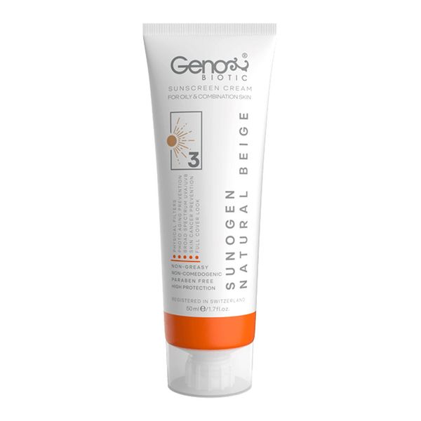 ضد آفتاب SPF50 پوست چرب ژنوبایوتیک