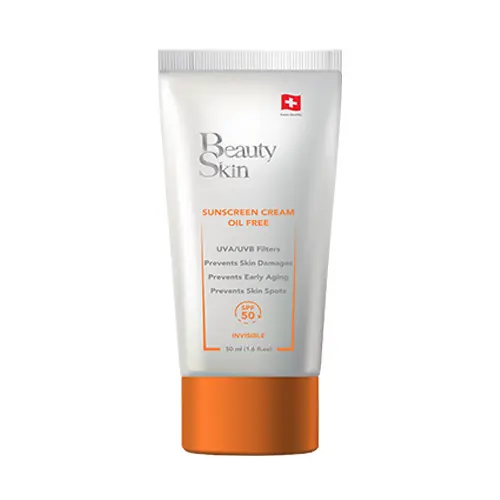 کرم ضد آفتاب فاقد چربی SPF 50 بیوتی اسکین